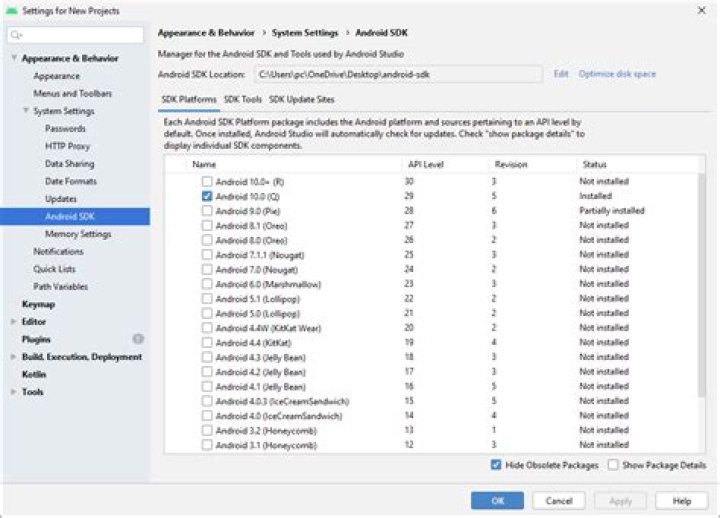 Unable to locate adb when using Android Studio