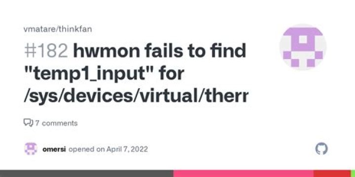 Unable to make thinkfan work - ERROR: /sys/class/hwmon/hwmon0/temp1_input: No such file or directory
