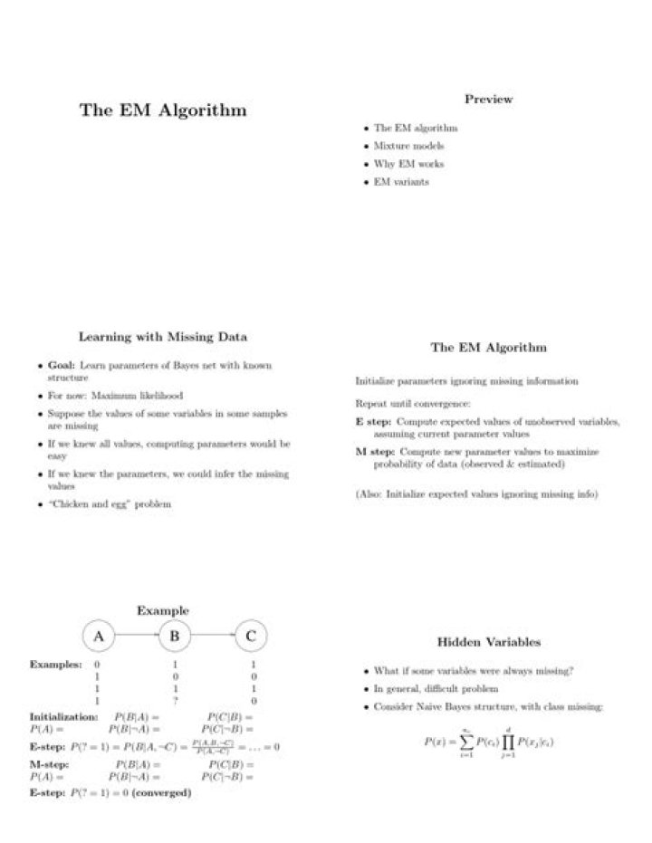 Understanding how EM algorithm actually works for missing data