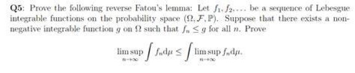 Understanding the assumptions in the Reverse Fatou's Lemma