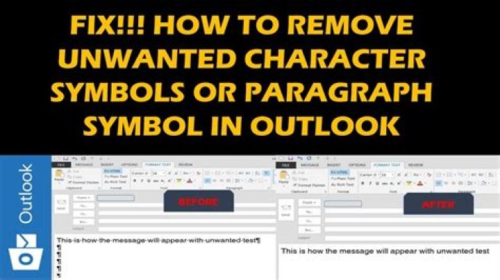 Unwanted paragraph character in Outlook message
