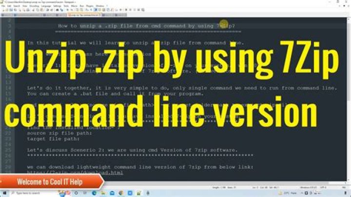 Unzip .rar from command-line with 7-Zip