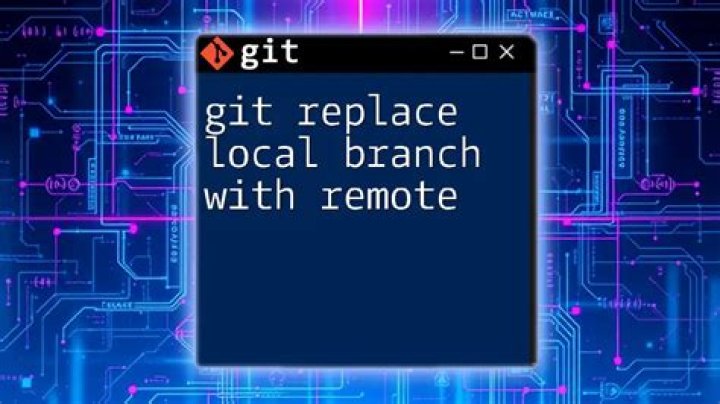 Update a local branch with the changes from a tracked remote branch