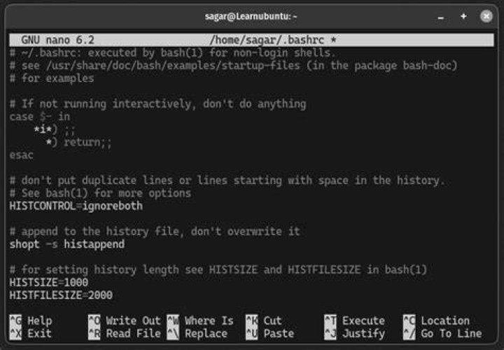 Updating the ~/.bashrc file for a script