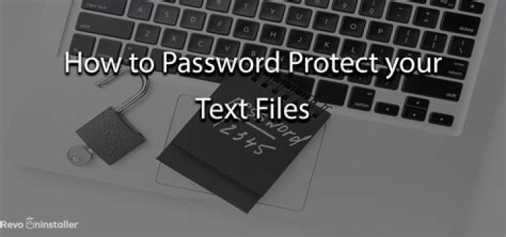 Use a password to protect a text file