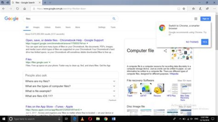 Use Google instead of Bing with Windows 10 search