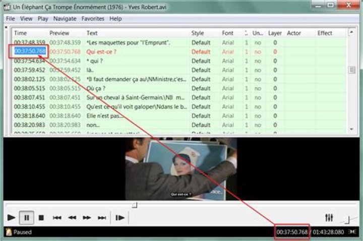 Use Media Player Classic to resynchronize subtitles?