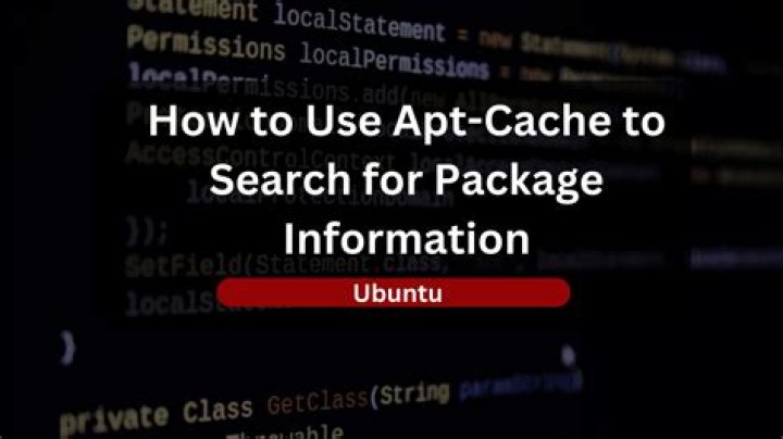 using apt-cache search