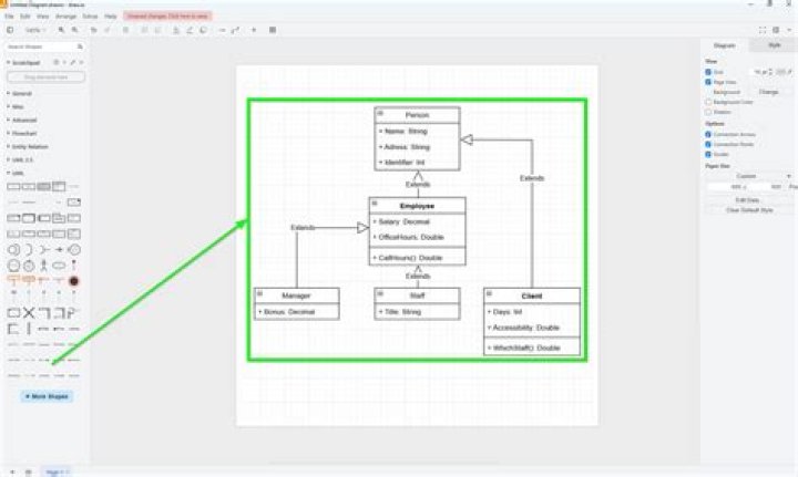 Using Libre Office Draw to draw UML class diagrams