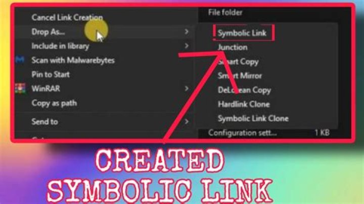 Using symbolic link in Windows XP