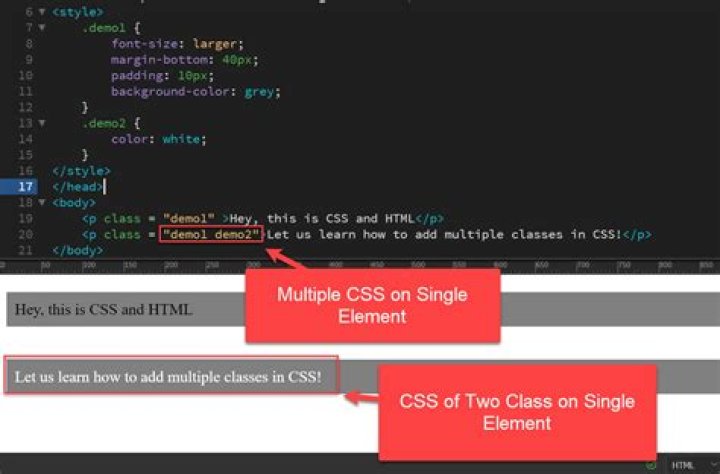 Using two CSS classes on one element [duplicate]