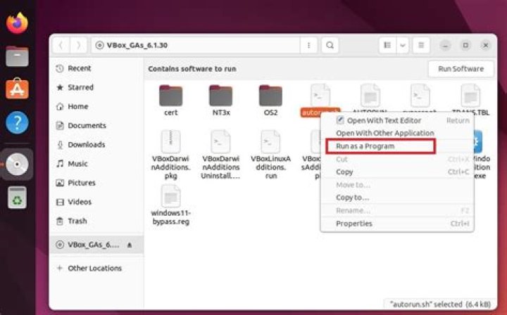 VBox Guest Addition 6.1.32 install fails on Ubuntu 20.04.4 in Win7 Ult 64 bit