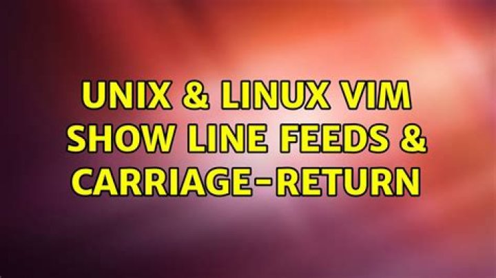 Vim: show line feeds & carriage-return