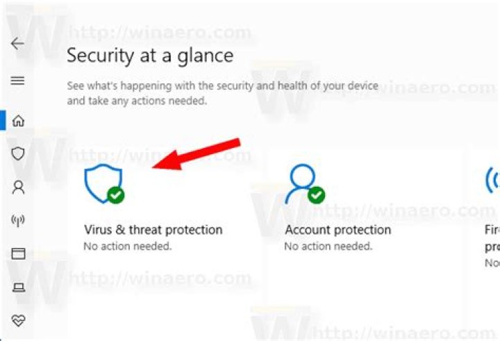 Virus and threat protection icon