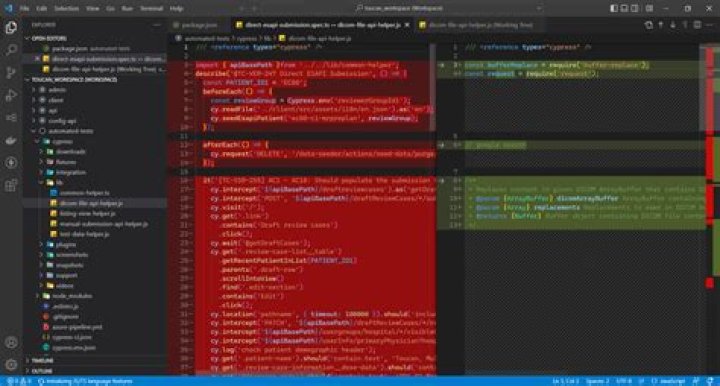 VS Code red highlight