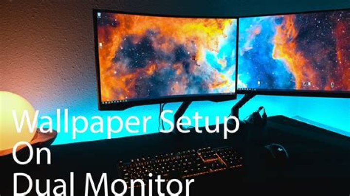 Wallpaper changer on dual display