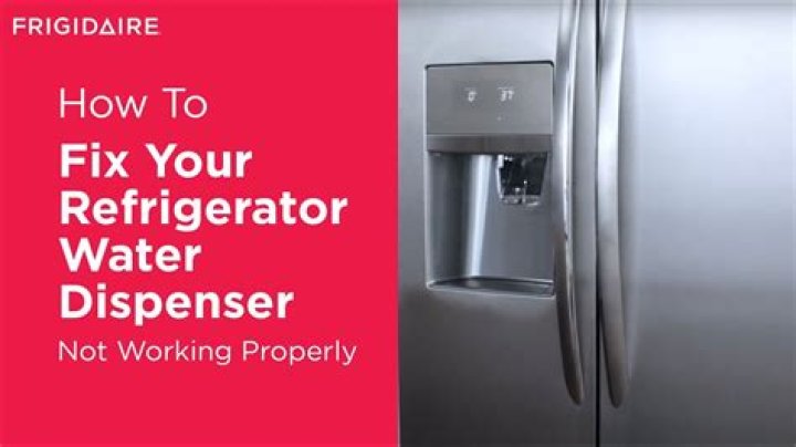 Water dispenser not working properly