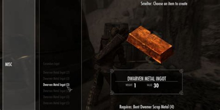 What's the exhaustive set of items I can use to make Dwarven Metal Ingots?