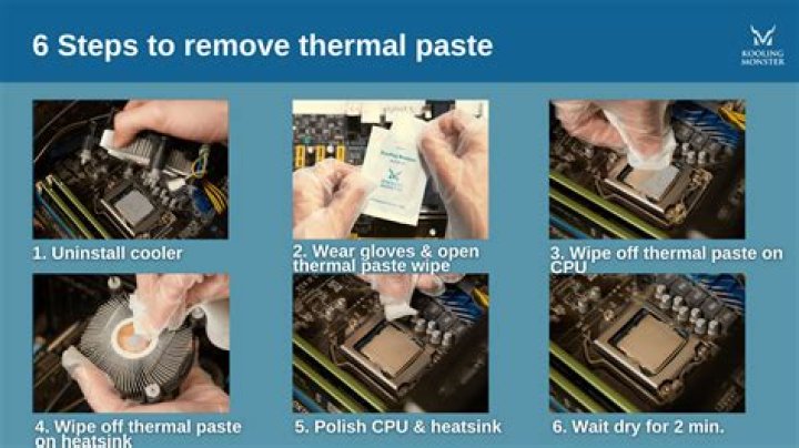 What's the proper way to remove thermal paste from a CPU?