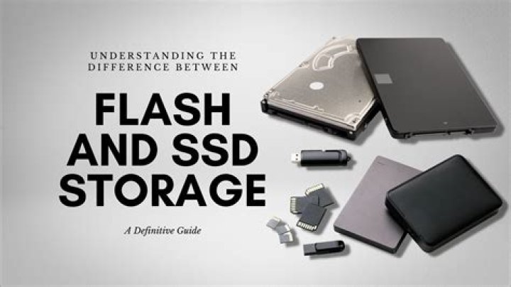 What's the technical difference between a flash drive and an SSD?