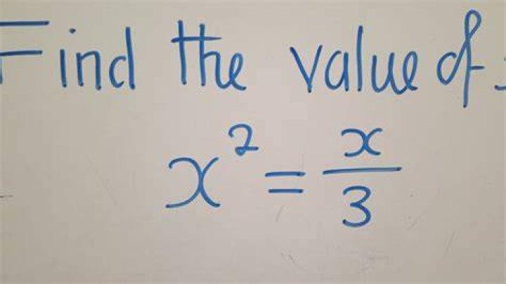 What's the value of $x$ in the following equation?