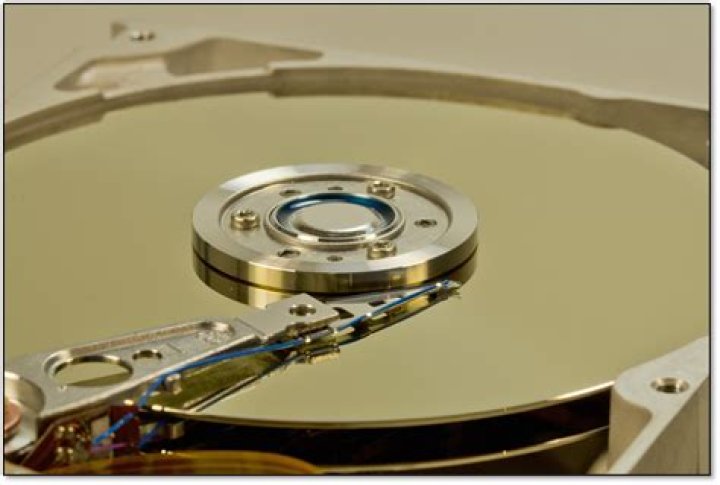 What are hard disk platters made of?
