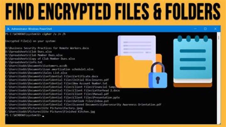 What do encrypted files' data look like?
