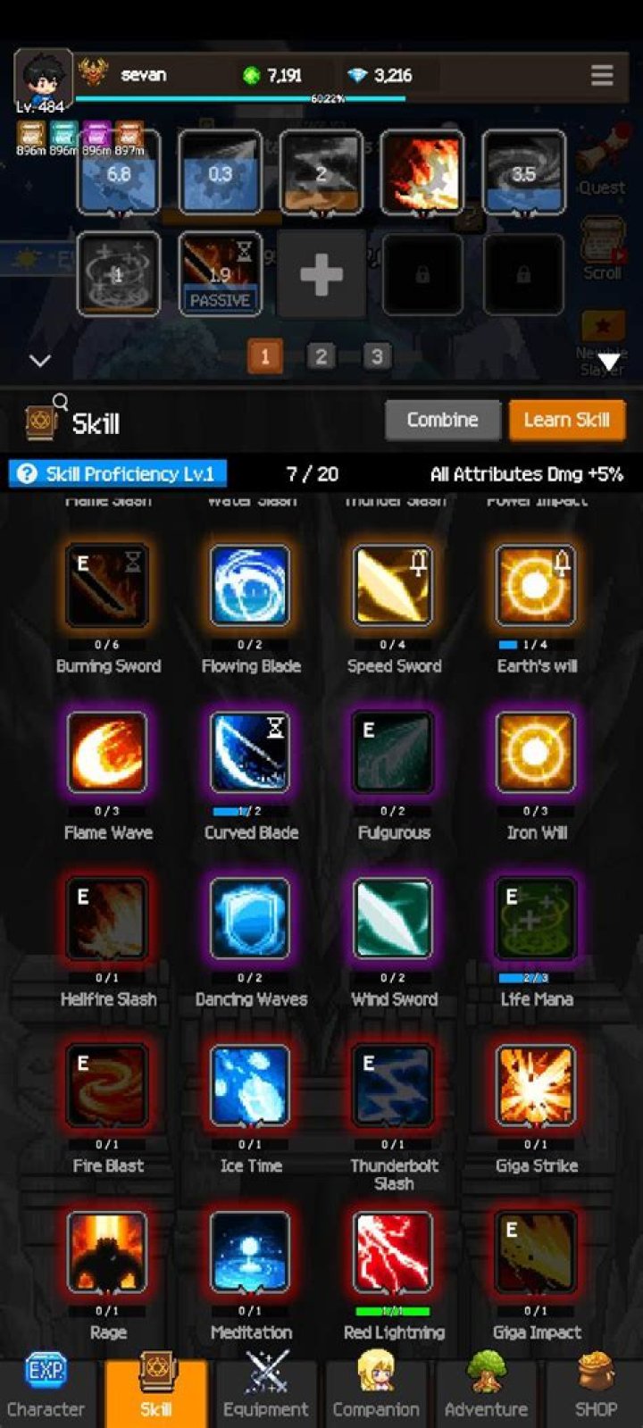 What do I get from a skill being Legendary?