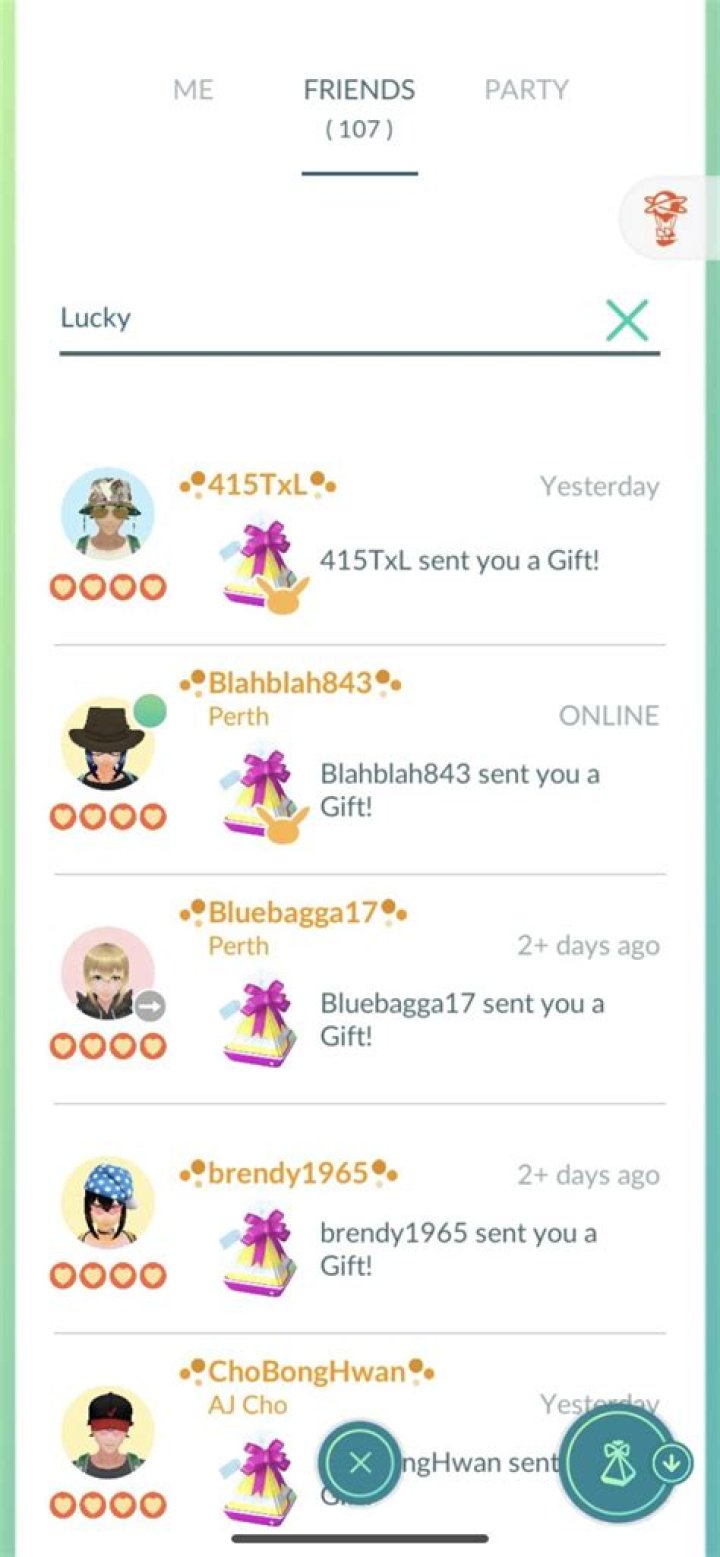 What does, and does not contribute to activating Lucky Friends?