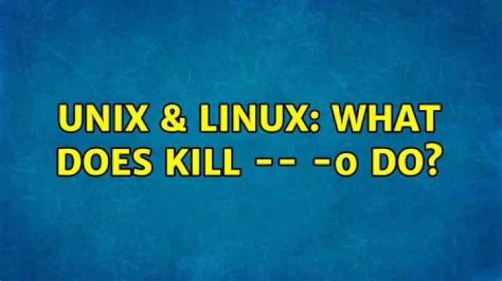 What does `kill -0` do?
