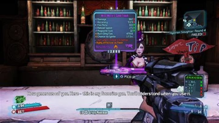 What does Mad Moxxi's tip jar in Sanctuary do?
