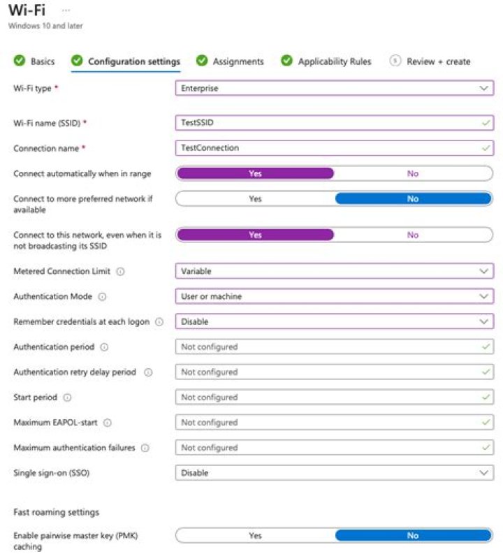 What EAP type to use on Public Wifi 802.1X?