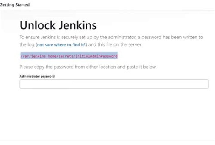 What is the default Jenkins password?