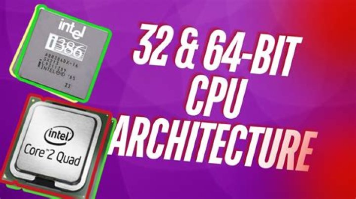 What is the difference between a 32-bit and 64-bit processor?