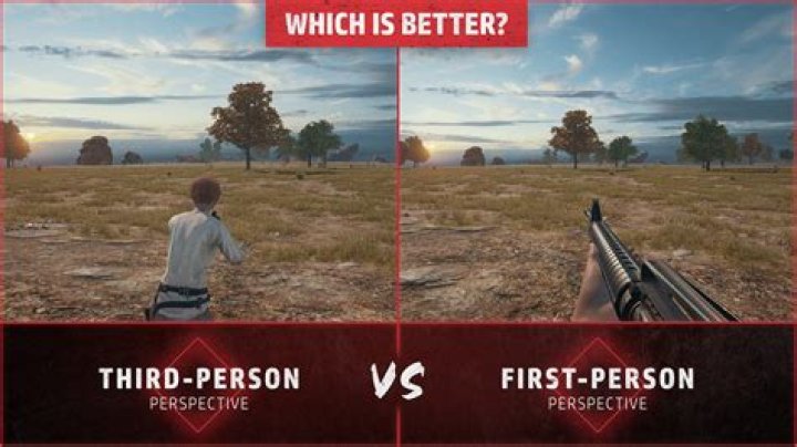 What is the difference between a first-person shooter and a third-person shooter?