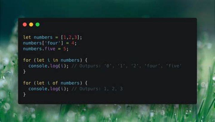 What is the difference between ( for... in ) and ( for... of ) statements?