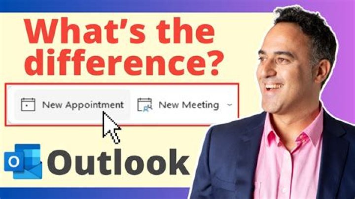 What is the difference between outlook meeting and appointment?