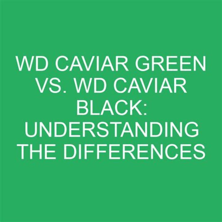 What is the difference between WD Green and WD Caviar Green when replacing a drive?
