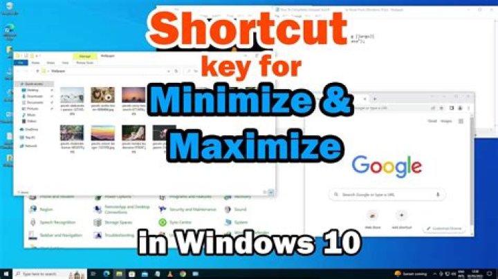 What is the keyboard shortcut for minimizing a normal window? [duplicate]