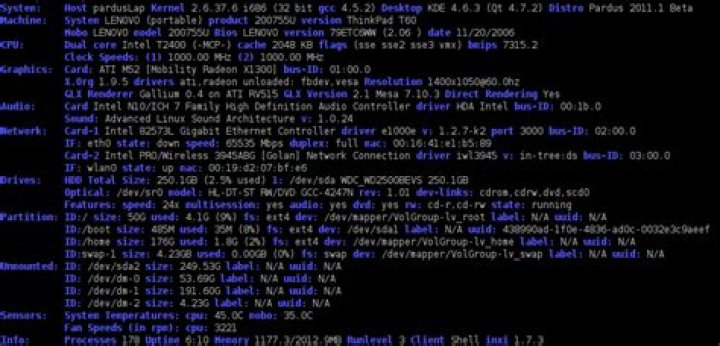 What is the Linux command to find out hardware info?