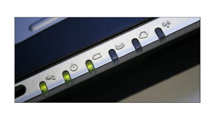 What is the origin of the hard drive light?