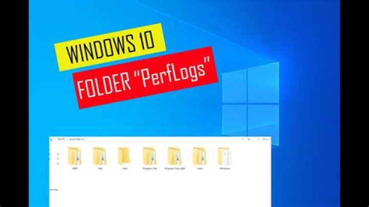 What is the PerfLogs folder for?