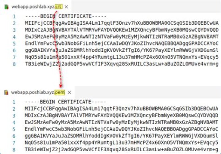 What is the purpose of chain.pem files?