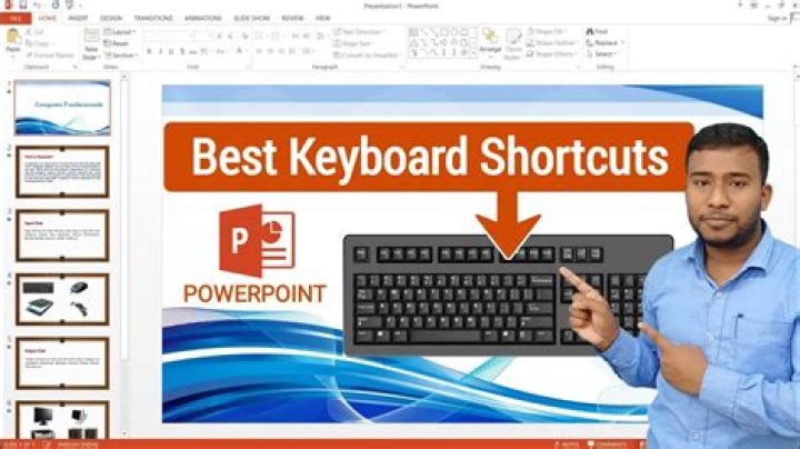 What is the shortcut key for starting the slideshow from the selected or active slide?