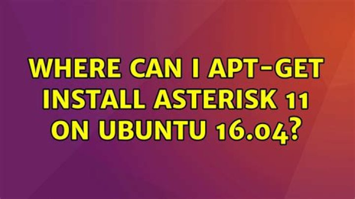 Where can I apt-get install asterisk 11 on Ubuntu 16.04?
