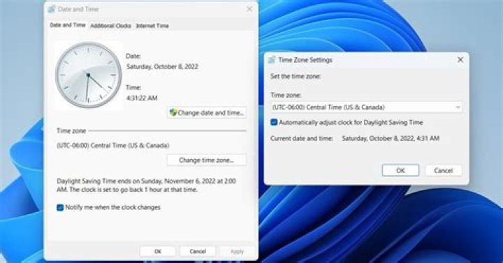 Where is the Daylight saving time setting in Windows 7?