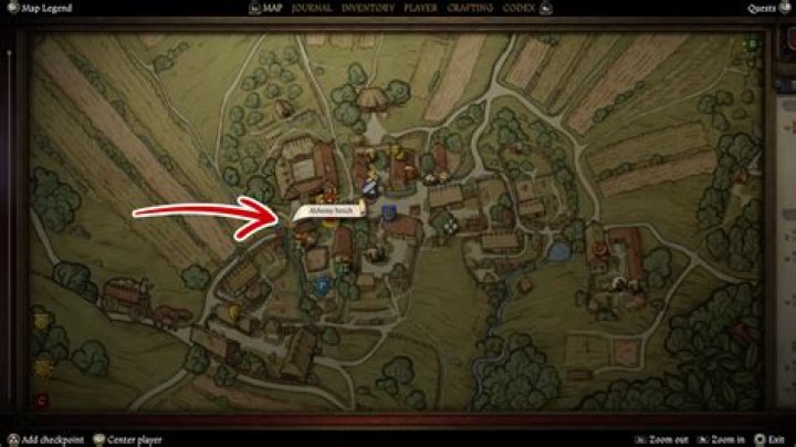 Which houses have an Alchemy table WITH an Alchemy Satchel?