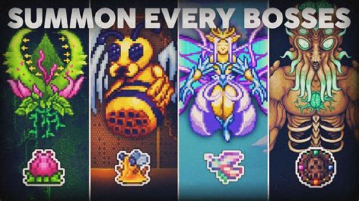 Who are the main bosses, in Terraria?