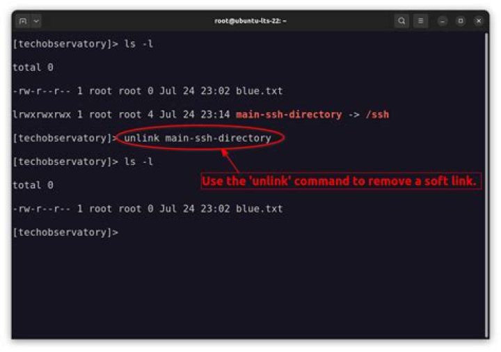 Why can I make a symbolic link in the target directory but not in the source directory?