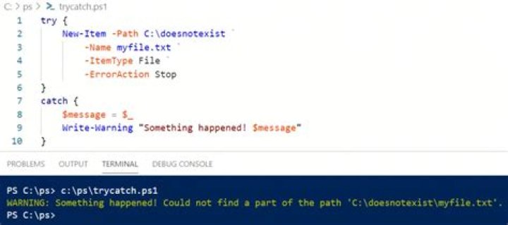 Why do commands in Try/Catch sometimes need -ErrorAction Stop and sometimes not?
